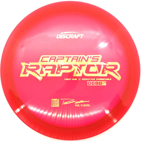 Discraft First Run Captain's Raptor - Breaking Aces