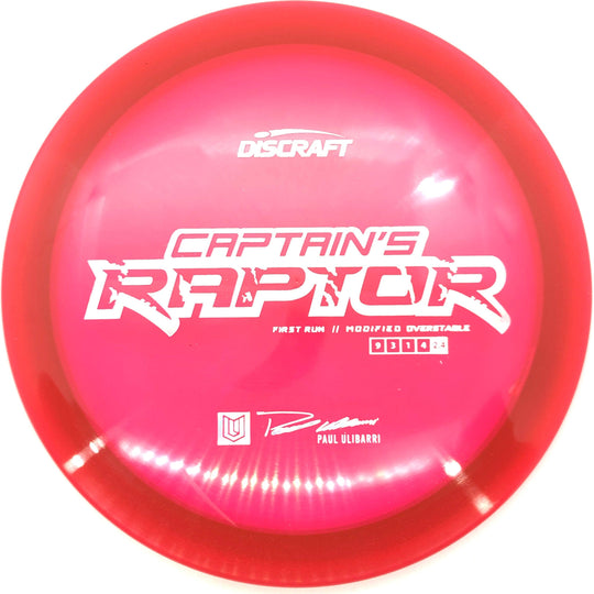 Discraft First Run Captain's Raptor - Breaking Aces