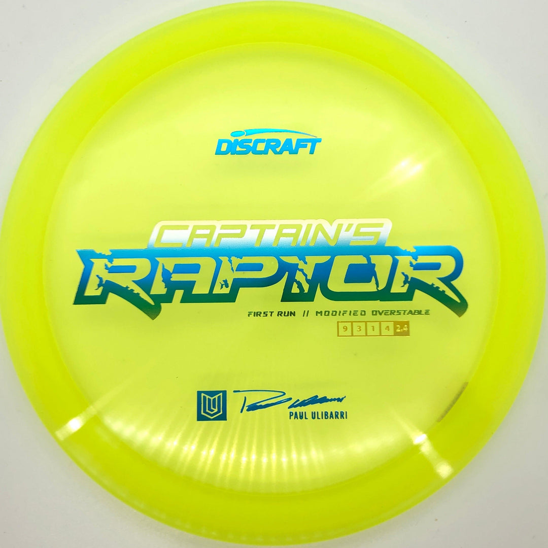 Discraft First Run Captain's Raptor - Breaking Aces