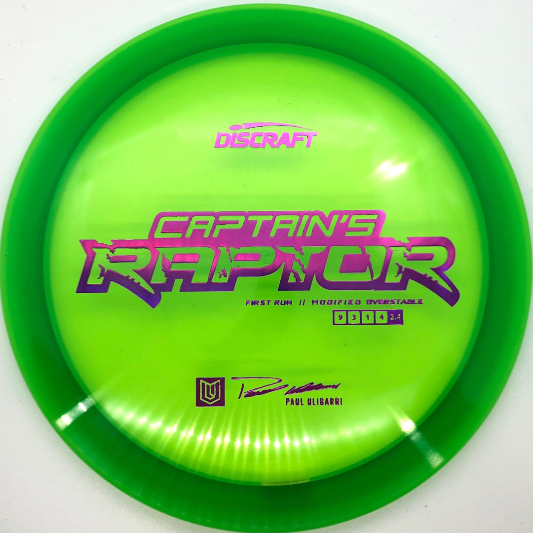 Discraft First Run Captain's Raptor - Breaking Aces