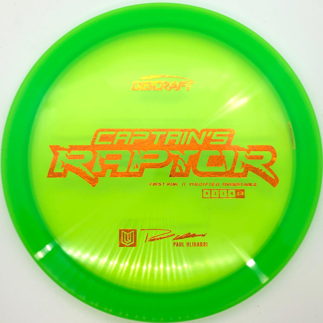 Discraft First Run Captain's Raptor - Breaking Aces