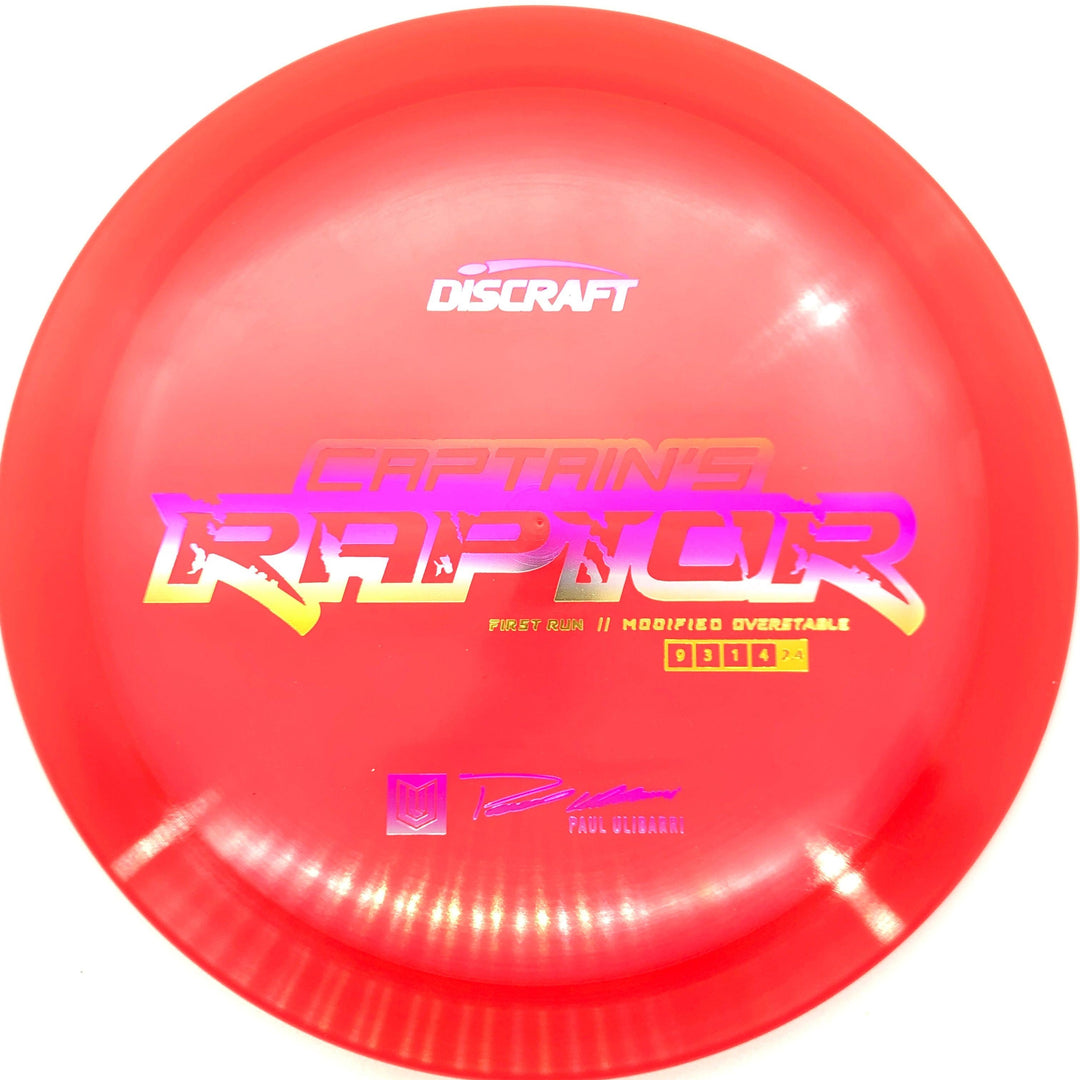 Discraft First Run Captain's Raptor - Breaking Aces